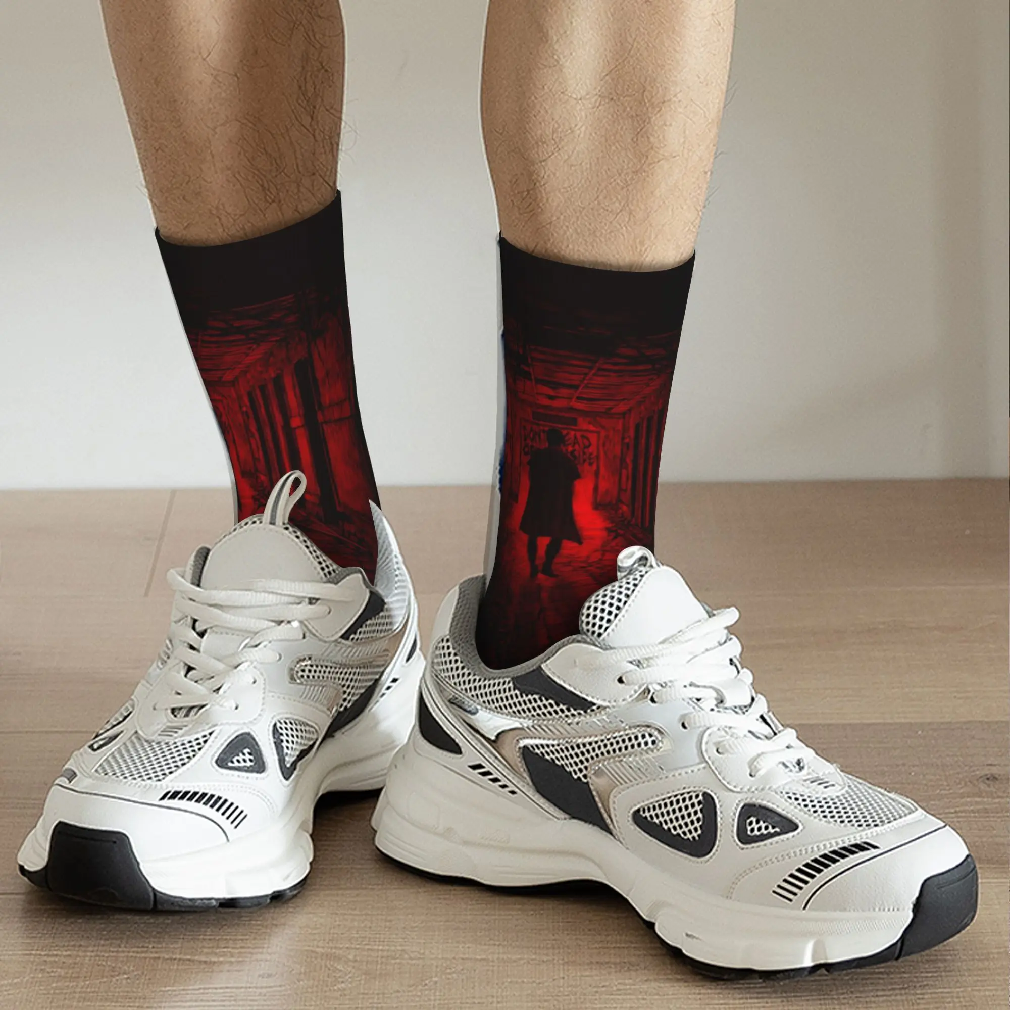 Harajuku Ходячие мертвецы чулки из фильма ужасов баскетбольные носки зомби Даррил