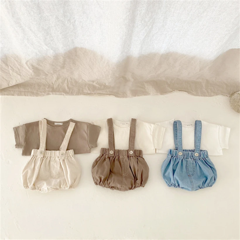 

Футболка и шорты для новорожденных, х/б, свободные