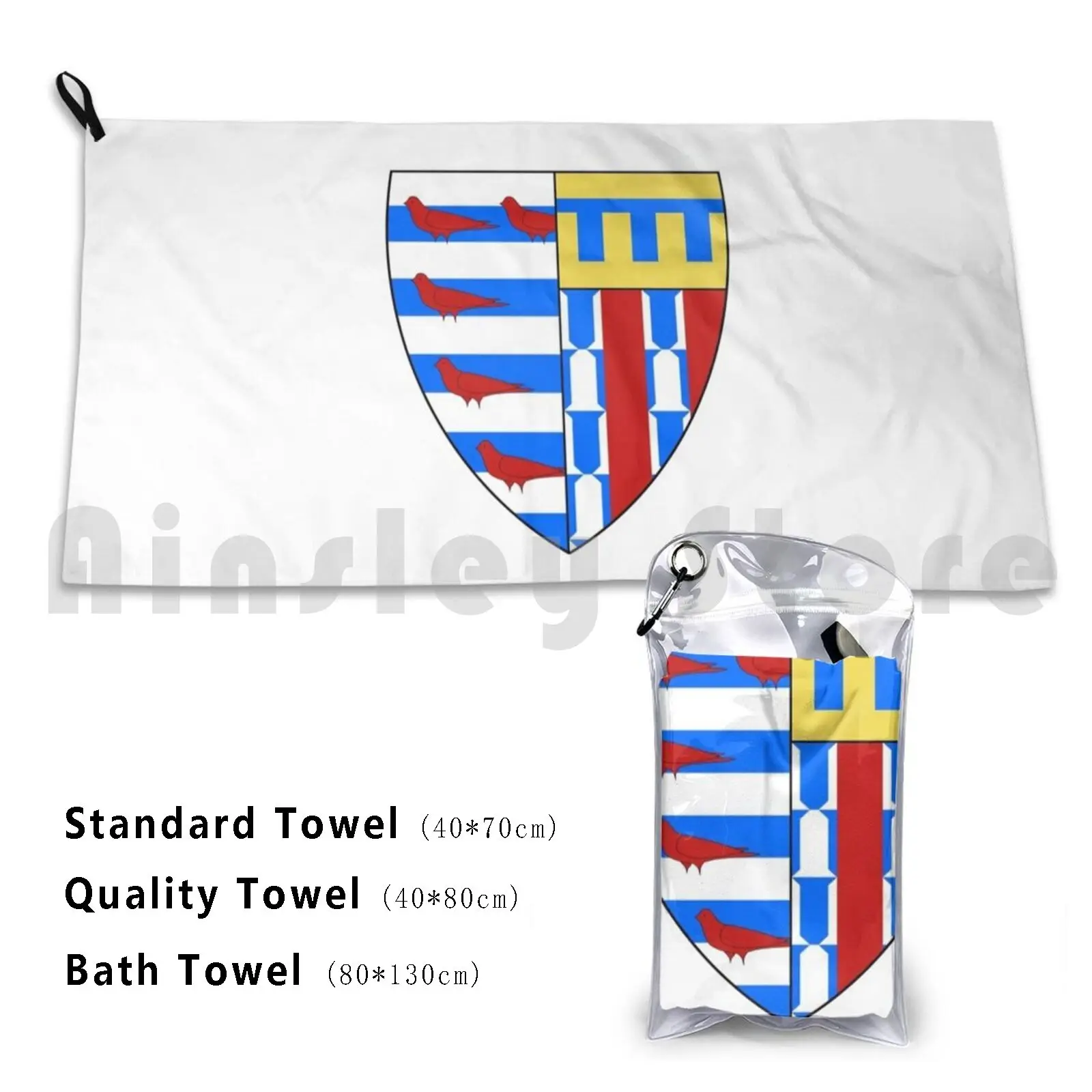 

Pembroke College Bath Towel Beach Cushion University College Pembroke