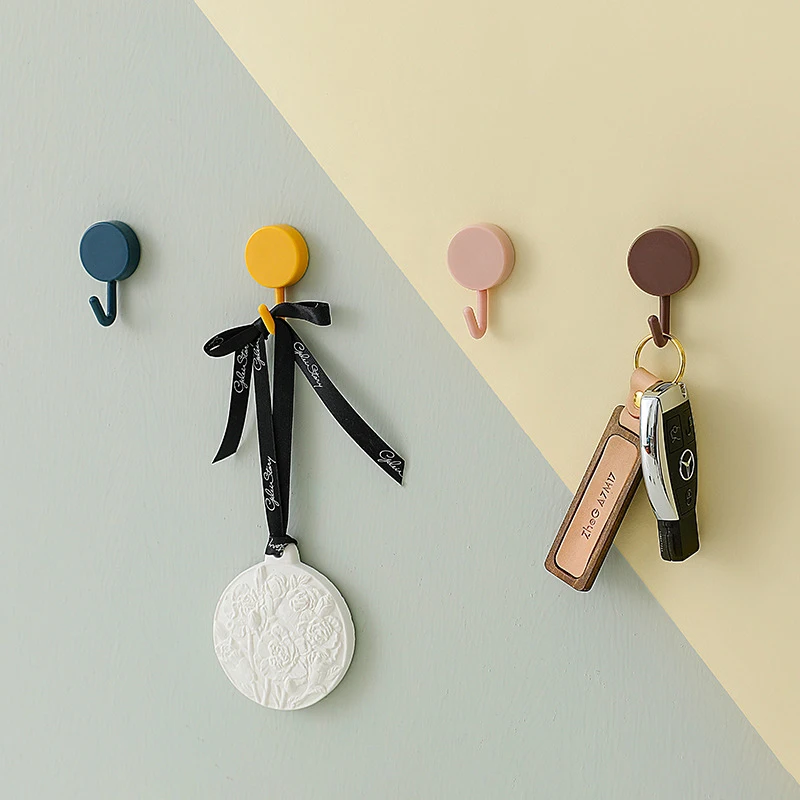 

20 Pcs Self Adhesive Wall Hook Strong Paste Bathroom Door Kitchen Towel Hanger Hooks Home Storage Accessories