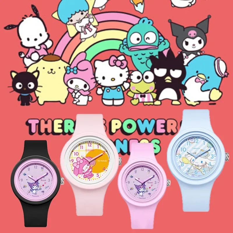 Sanrio Kuromi Melody Cinnamoroll Pochacco часы водонепроницаемые детские мультфильм детский