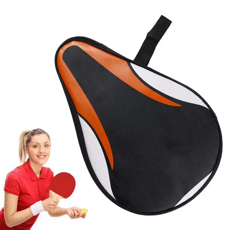 

Practical PingPong Paddle Bag Oxford Colth Table Tennis Paddle Bag Paddle Case Foamed Cushioning Paddle Carry Bag With Zipper