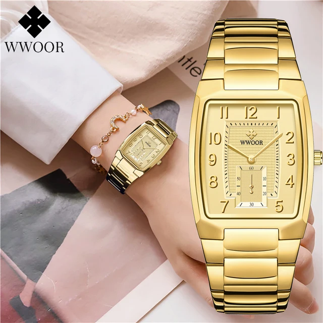 Gold Women Watches - Creative Women's Bracelet 1