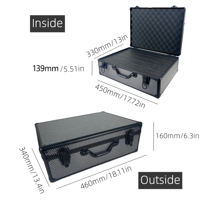 

Жесткий алюминиевый ящик для инструментов