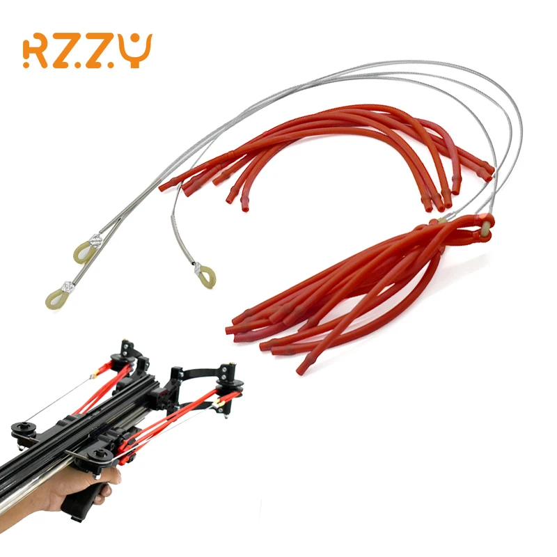 

Slingshot Catapult Rubber Band 8 Shares Natural Latex Elasticity Big Power Steel Wire Bands for Outdoor Hunting Sport Tool New