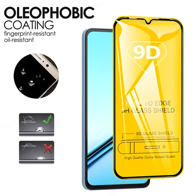 4 шт. 9D полное закаленное стекло для Realme Note 50 GT NEO 5 SE 3T 2T Защитная пленка экрана 12 11 10