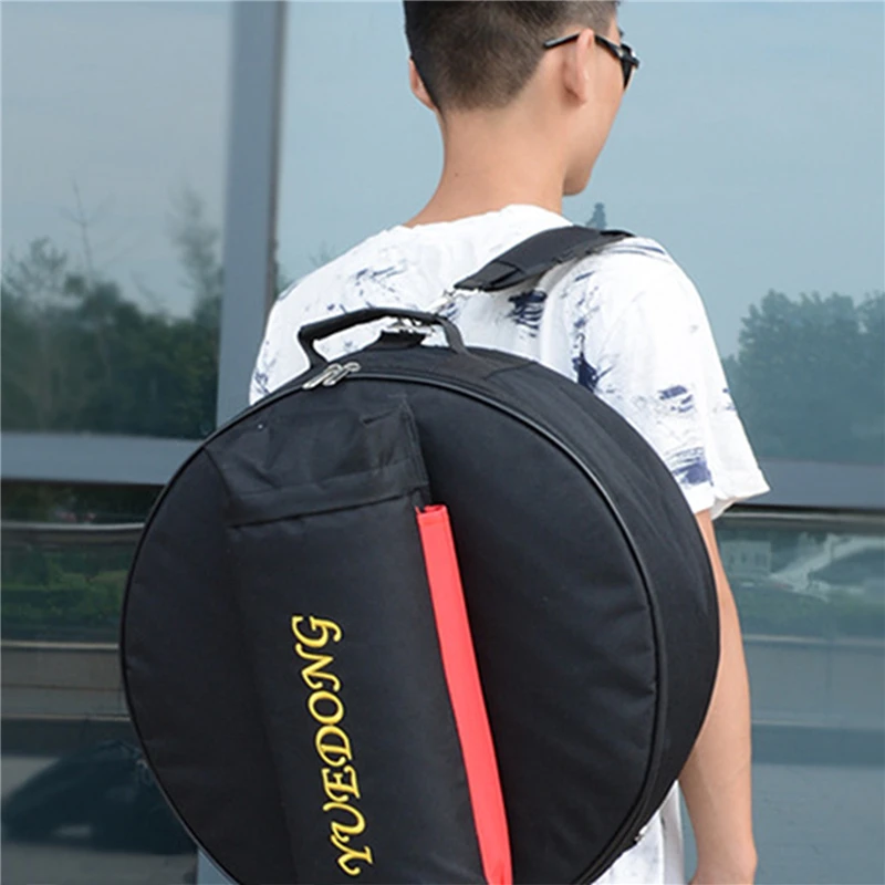 

14Inch Snare Drum Bag Add Cotton Drum Sticks and Stand Percussion Instrument Waterproof Oxford Portable Backpack