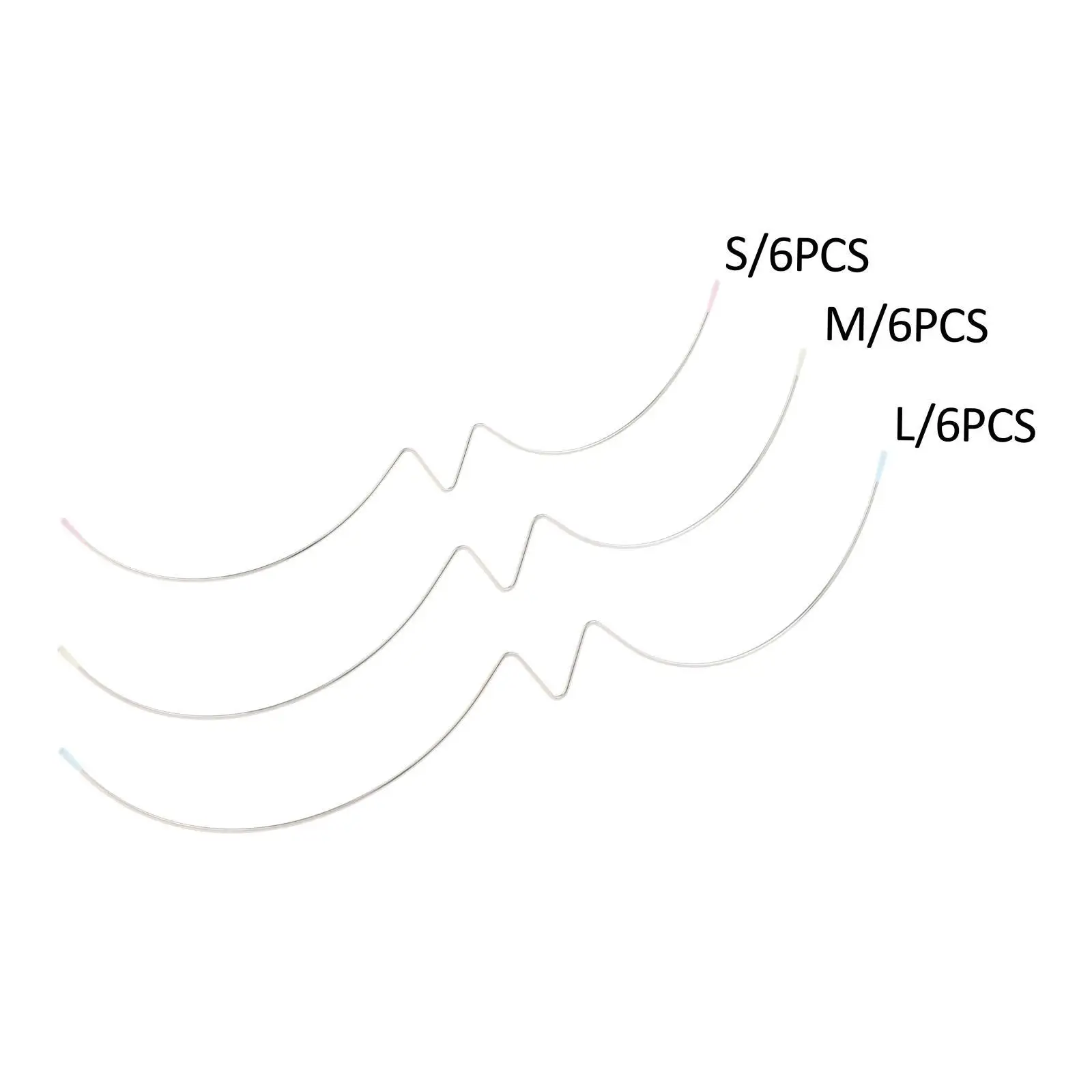 

6Pcs Shaping Bra Underwire Replacement, Stainless Steel Bra Wire for Bra Making Lingerie Shaper Accessories