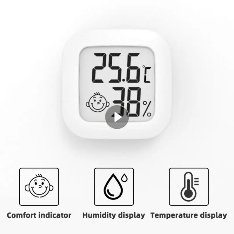 

LCD Digital Thermometer Hygrometer Mini Electronic Temperature Sensor Humidity Meter Home Weather Station For Indoor Room Tool