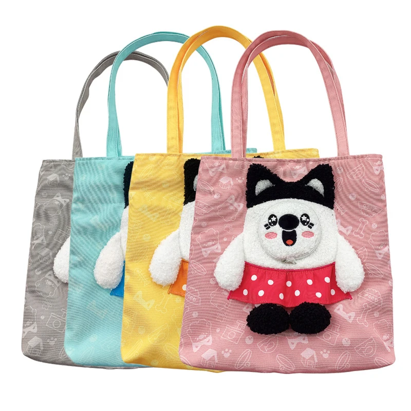 

Cartoon Cat Carrier Bag Shopping Travel Portable Breathable Transport Cat Bags Small Animal Carriers Shoulder Canvas Pet Handbag