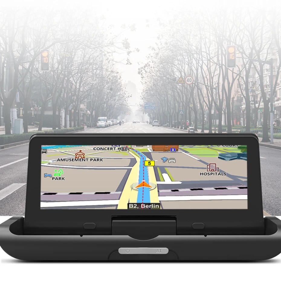 

Автомобильный Умный складной видеорегистратор, 8 дюймов, Android, GPS