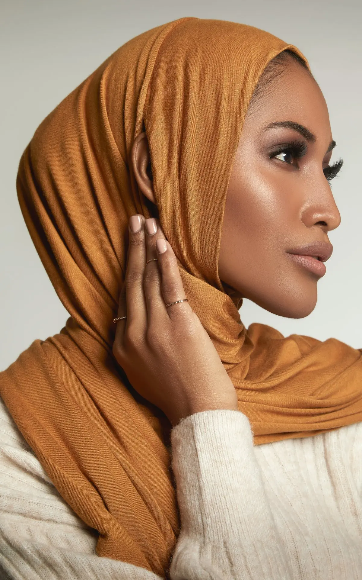 Instant Hijab with Earhole Jersey Head Wraps for Women Muslim Hijab Scarf Islam Soft Headscarf Female Turban Caps Foulard Femme