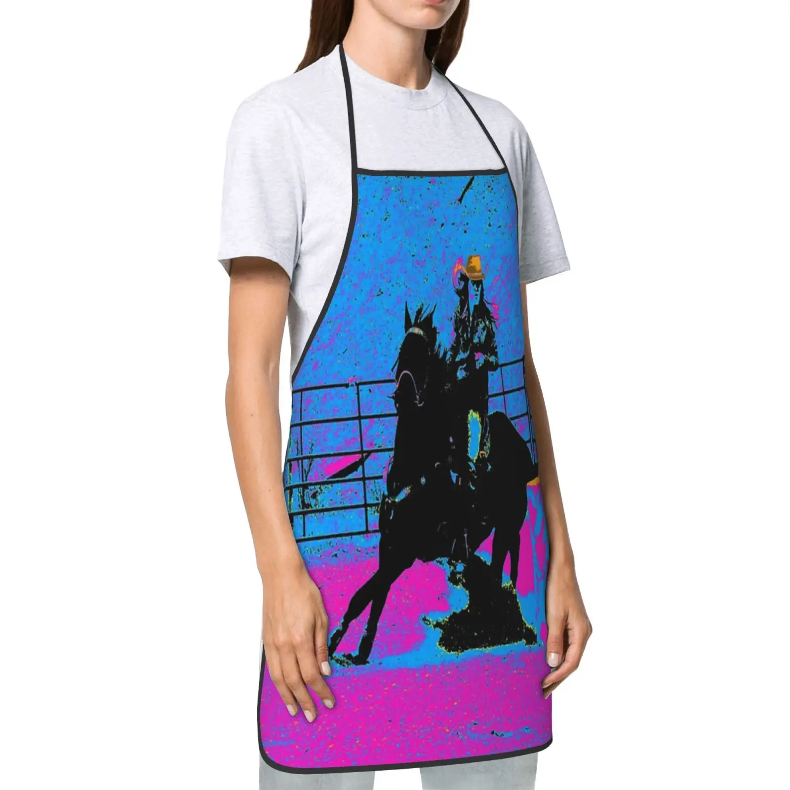 Фартук для парикмахера Pro Barrel Racer - Rodeo Cowgirl Для Гриля женский костюм шеф-повара kitche