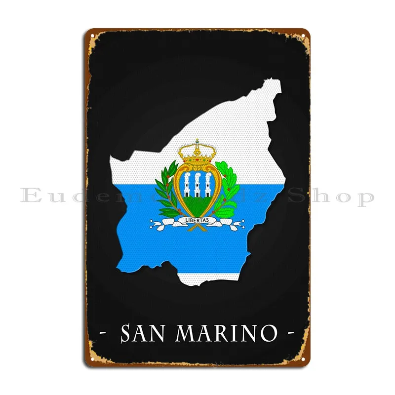 

Карта страны Сан-Марино металлические знаки таблички Паб Клуб дизайнерский домашний жестяной знак плакат