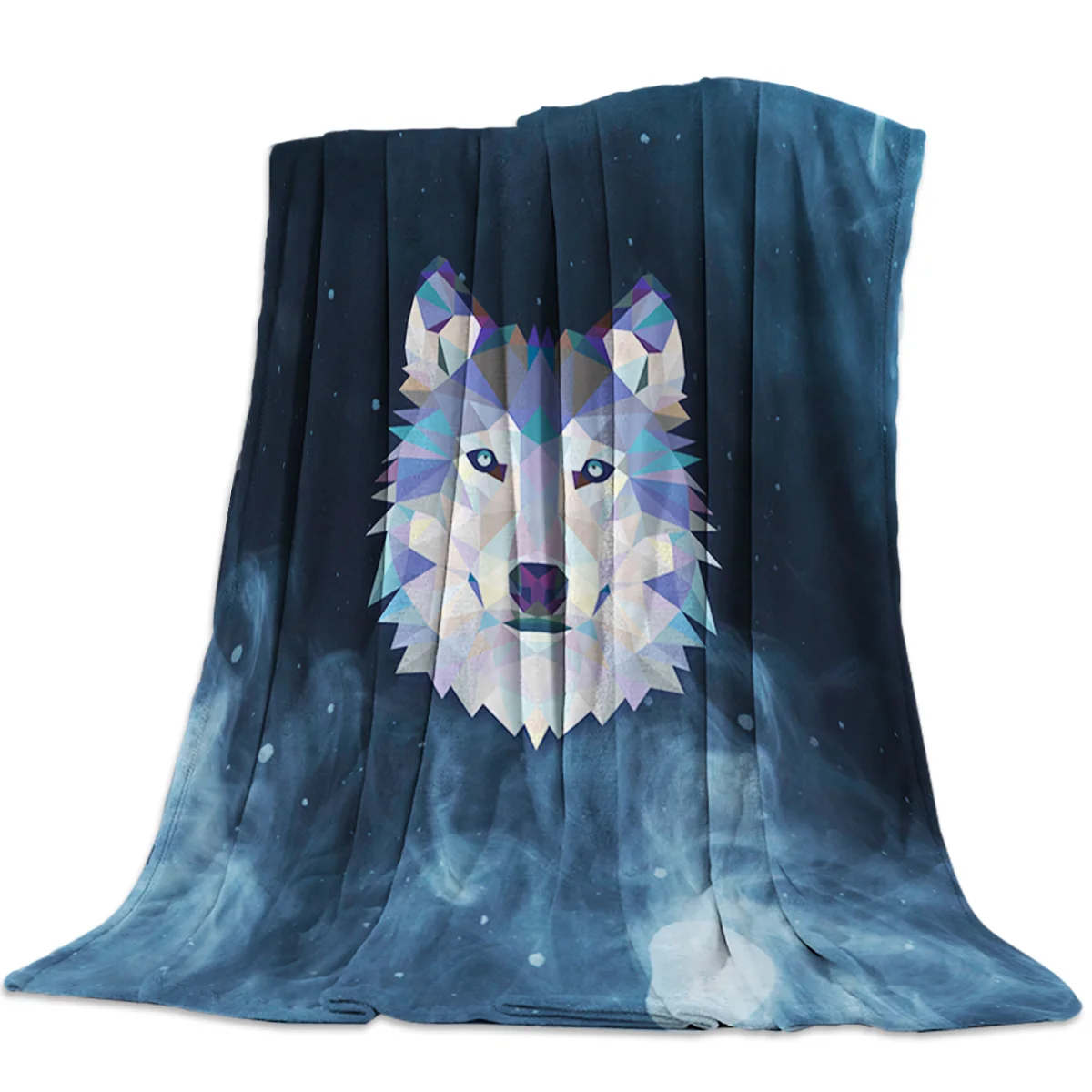 

Blanket High Density Super Soft Flannel Blankets for Sofa Bed Car Viking Wolf Totem Bedspread Portable