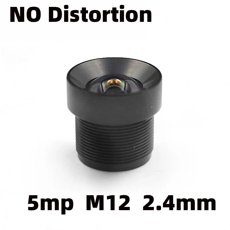 

5.0MP M12 No Distortion Lens 2.4mm 1/2.5 Inch For AHD IP Camera Action Camera CCTV Lens With IR Filter 650nm