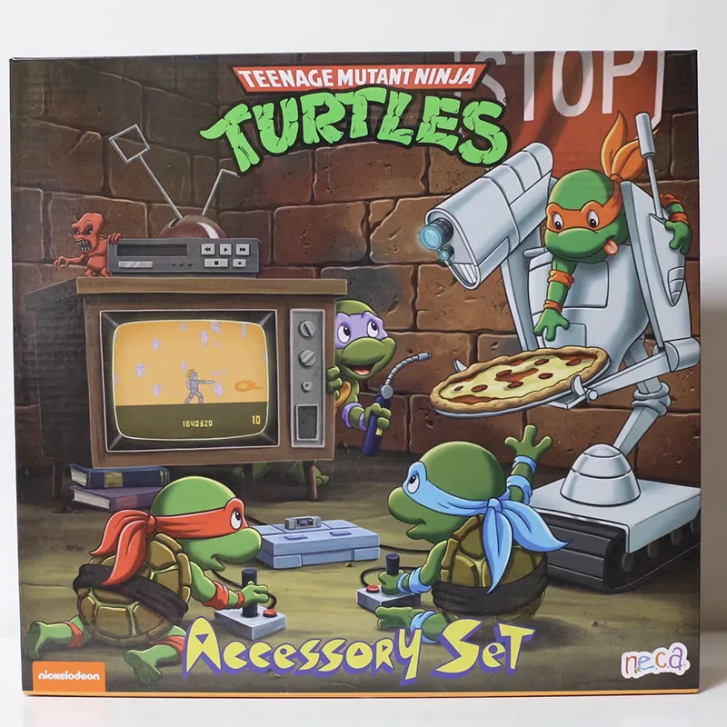 Фото NECA Teenage Mutant Ninja Turtle Фигурка Манга TMNT Фигурка Аниме Фигурки Набор Модель Периферийные устройства Оригинальный подарок для детей №3