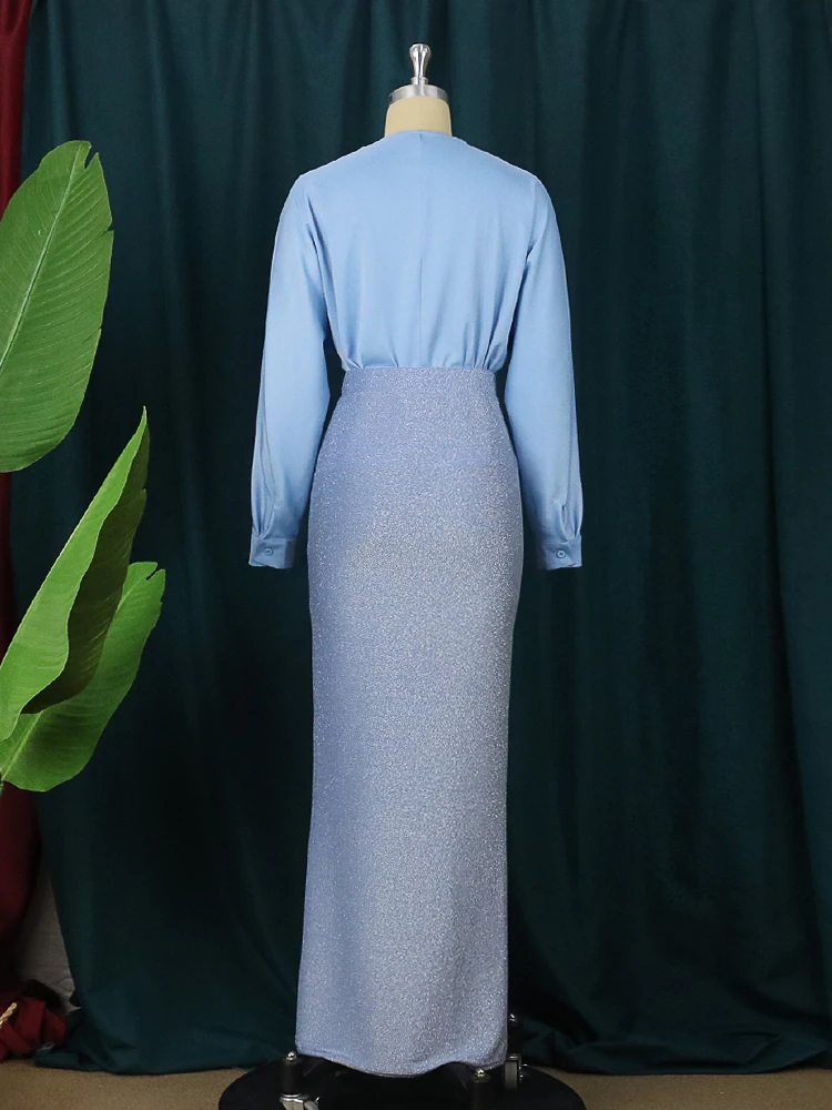 Платье-Русалка Женское с блестками облегающее вечернее блестящее платье длинным