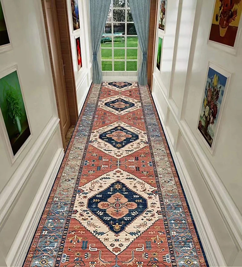 

Moroccan Style Living Room Area Rug Persian Carpet For Corridor Hallway Runner Bedroom Rug Kitchen Floor Mat Non-slip Doormat