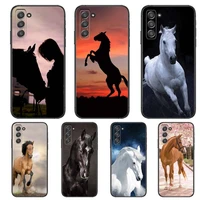 horse galloping horse phone cover hull for samsung galaxy s6 s7 s8 s9 s10e s20 s21 s5 s30 plus s20 fe 5g lite ultra edge