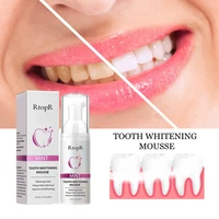 rtopr teeth cleaning mousse removel plaque stains teeth whitening toothpaste remove smoke stains oral hygiene health care 60ml