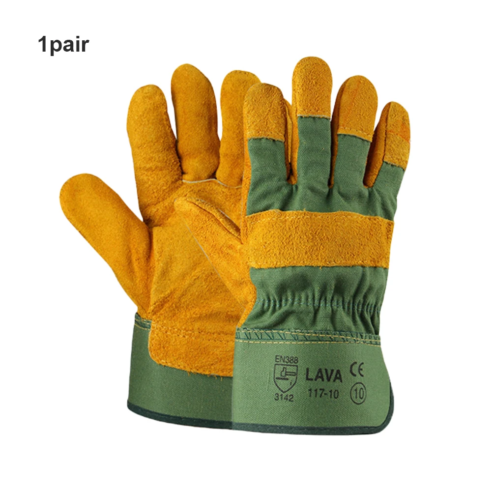 

PU Leather Garden Work Anti Slip Mechanic Safety Gloves Multifunction Welding Waterproof Labor Protective Outdoor Wear Resistant
