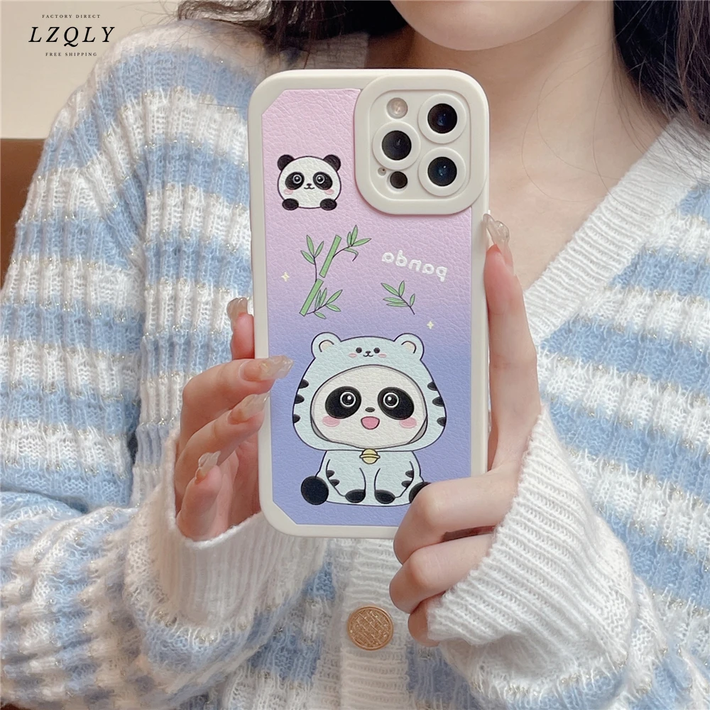 

Panda Phone Fashion Case for Iphone 13 Pro Max 12 Pro Max Mini 11 Pro Max x Xr Xs Max 7 8 Plus Soft Cover