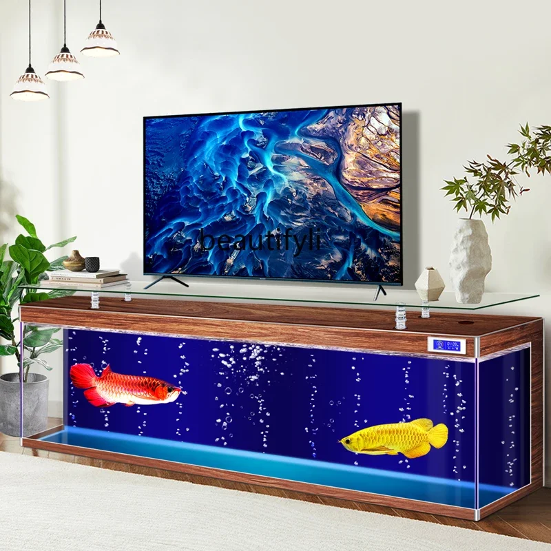 ТВ-шкаф аквариум бытовая техника Супер белое стекло экологический без изменений