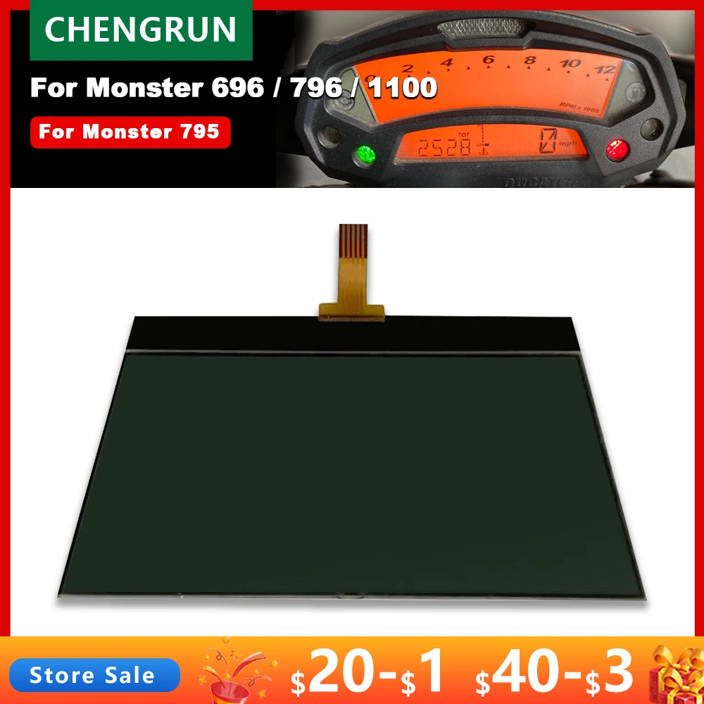 

ЖК-дисплей для Ducati Monster 796 1100 696 795 ЖК-экран ультратонкий спидометр мотоциклетные датчики аксессуары для инструментов