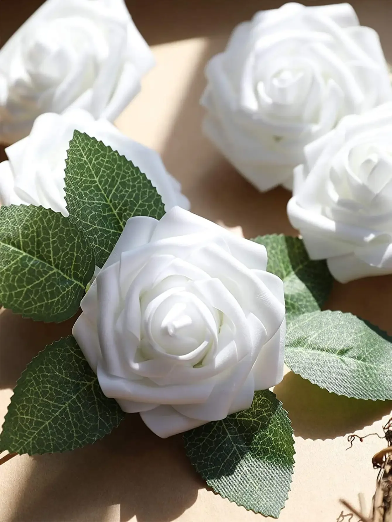 25 шт. искусственные цветы розы стержня для свадебных букетов сделай сам