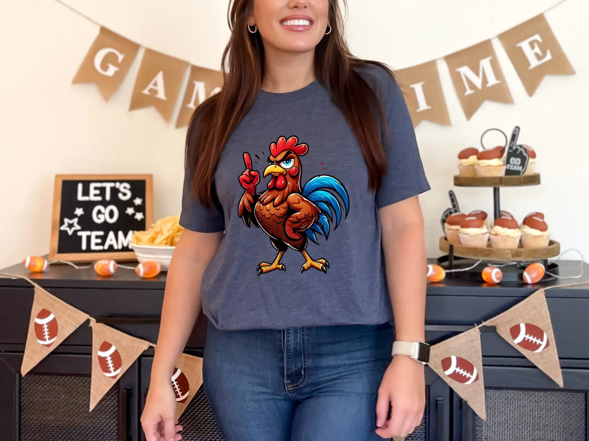 Футболка с изображением курицы из мультфильма уверенная в себе футболка фермы