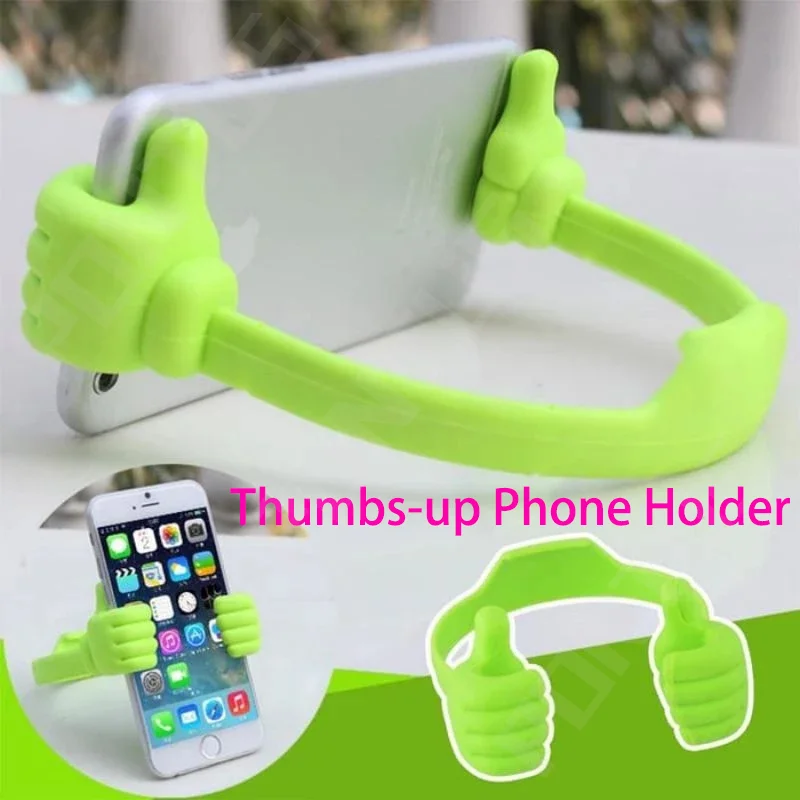 

Thumbs-up Cell Phone Holder Funny Holder Adjustable Plastic Phone Stand Portable Desktop Stand Lazy Movie Universal Stands Racks