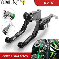 black for kawasaki klx125 klx150 klx250 klx230 klx 125 150 s bf l 230 r 250 s sf cnc dirt bike pivot foldable brake clutch lever