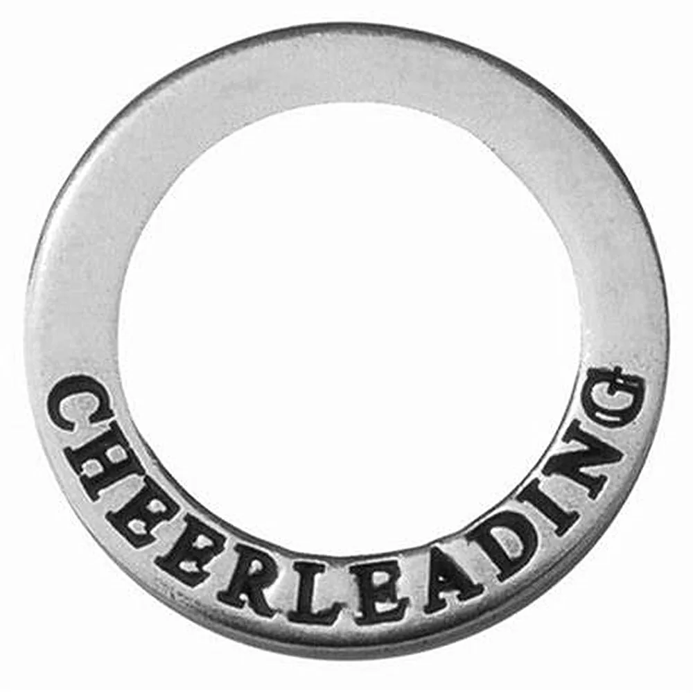 Подвеска из металлического сплава с гравировкой на двух сторонах