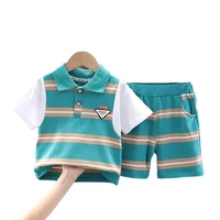 new summer baby clothes suit children boys girls fashion striped t shirt shorts 2pcssets toddler casual costume kids tracksuits