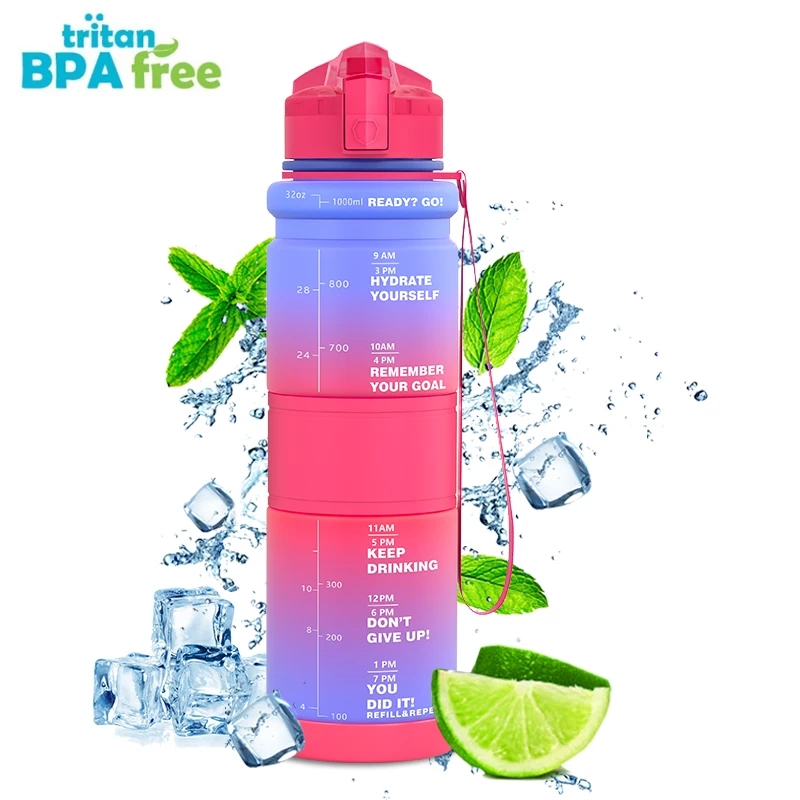 

ZORRI Градиентная спортивная бутылка для воды 1000 мл