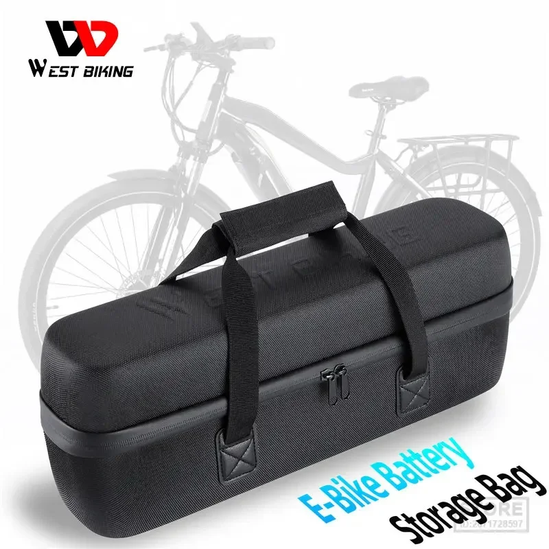 

Водонепроницаемая сумка для хранения аккумуляторов WEST BIKING, Дорожный чемодан большой емкости для электровелосипеда