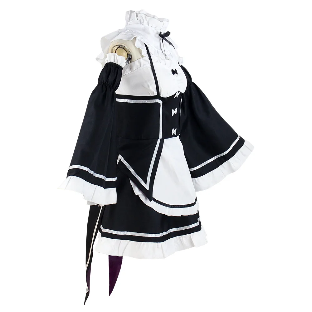 Костюм для косплея Ram Rem из аниме Re:zero Kara Hajimeru Isekai Seikatsu Униформа парик девушек