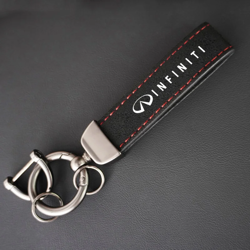

Замшевые брелоки для ключей, спортивный автомобильный брелок, изготовленные на заказ автоматические эмблемы, подарок с Infiniti QX60 QX70 QX80 QX50 Q70L Q60 Q50 Q60S Q30 ESQ FX35