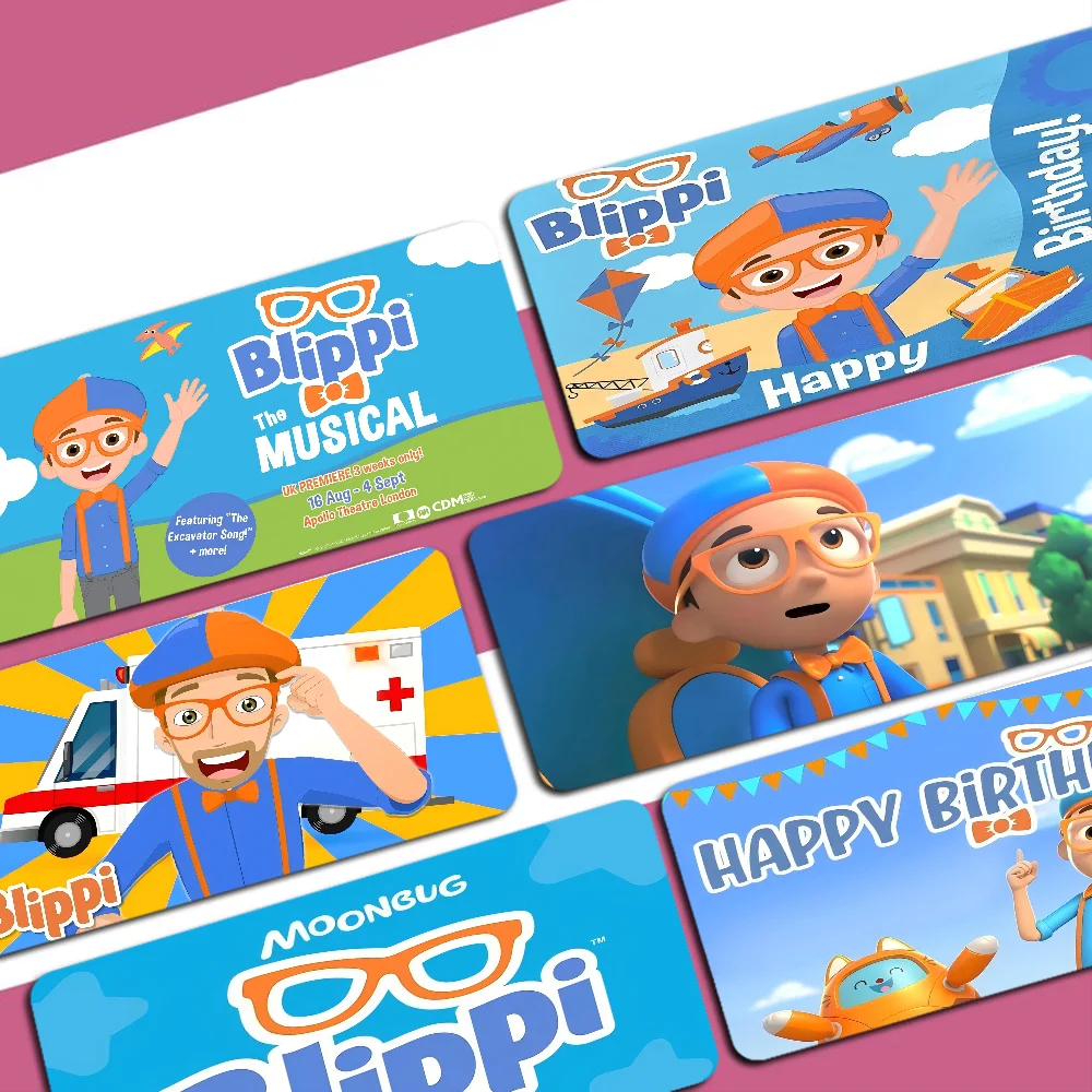 B-Blippi Mousepad Custom Skin Desktop Desk Mat Kawaii Gaming Accessories Students Writing Pad for PC Computer Table