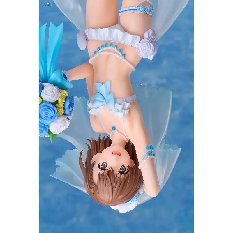 Фото В наличии Оригинальный Toaru Kagaku No Railgun T Bilibili Wedding Swimsuit Ver. Модели аниме-фигурок и сувениров, высота 24,5 см №1