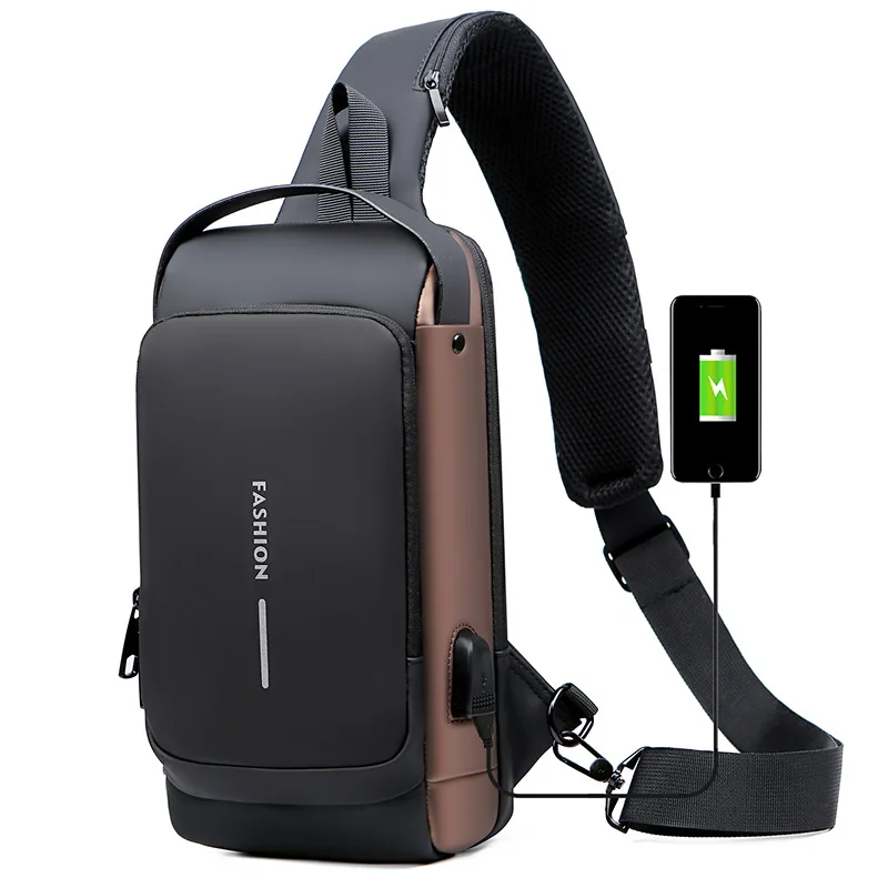 

Multifunction Pack For Travel Anti-theft Male Crossbody Bags Man Chest Men's Sling Body Shoulder Messenger Cross Bag Pack