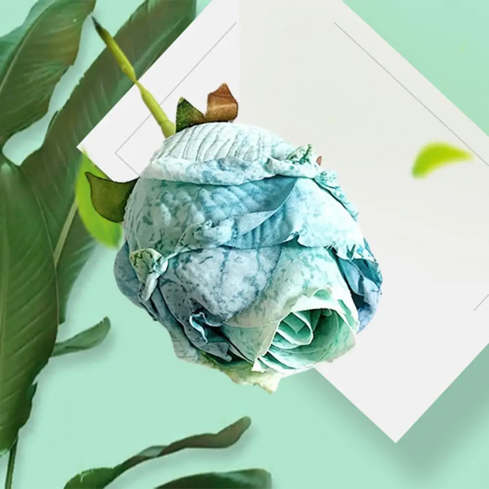 Искусственная Роза с имитацией сгоревшей кромки Реалистичная искусственная