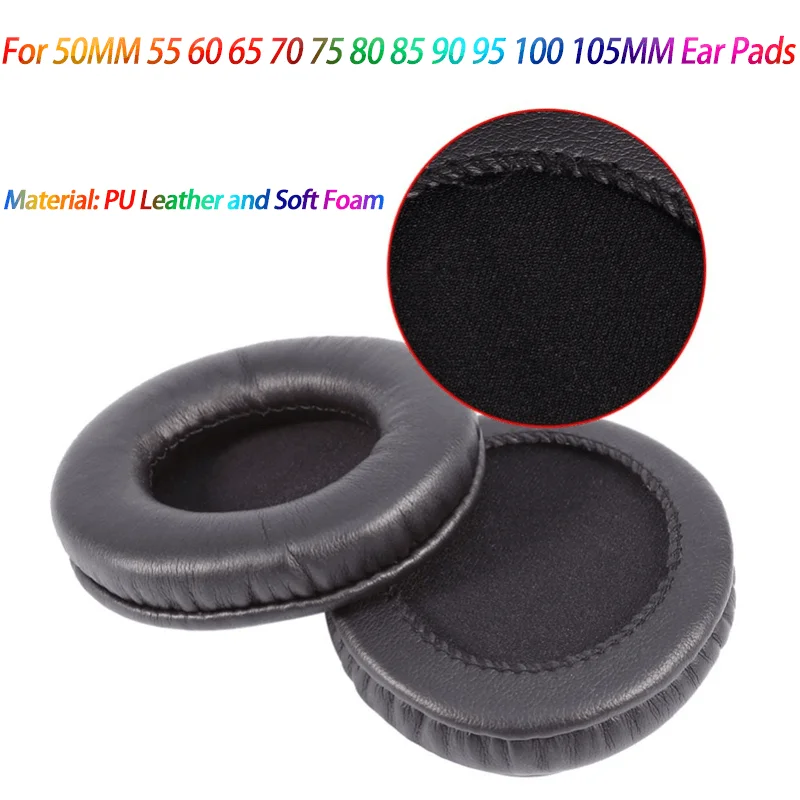 

1 Pair Replacement Foam Ear Pads Pillow Cushion Cover For 50MM 55 60 65 70 75 80 85 90 95 100 105MM Headphone Headset EarPads