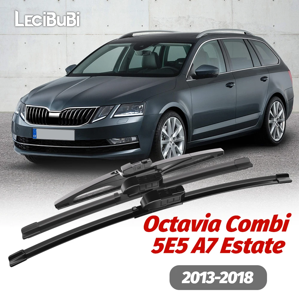 

Комплект Щеток Стеклоочистителя (передняя И Задняя) Для Skoda Octavia Combi 5E5 A7 Estate 2013-2018, Резиновые, Черные