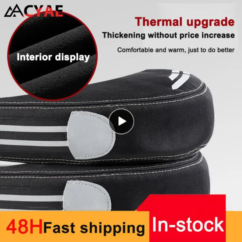 

Anti-slip Warm Cycling Glove Fleece Warmers Windproof Handlebar Glove New Mountain Bike Gloves Men Winter Gloves Anti-cold
