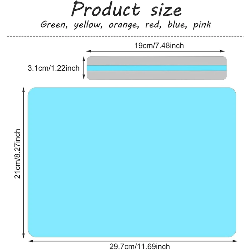 Набор из 12 полосок для управляемого чтения цветные накладки инструменты