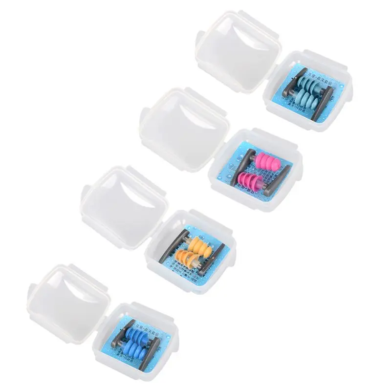 

652D Portable Soft Silicone Swimming Ear Plugs Comfortable Waterproof Noise Cancelling Reusable Hearing for Protection Earbud