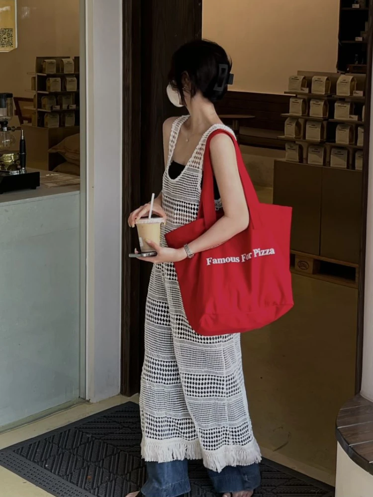 

2022 Summer New Korean Series Ins Three-standard Design Sense Wear Hollow White Knitted Blouse Skirt for Ladies woman dress