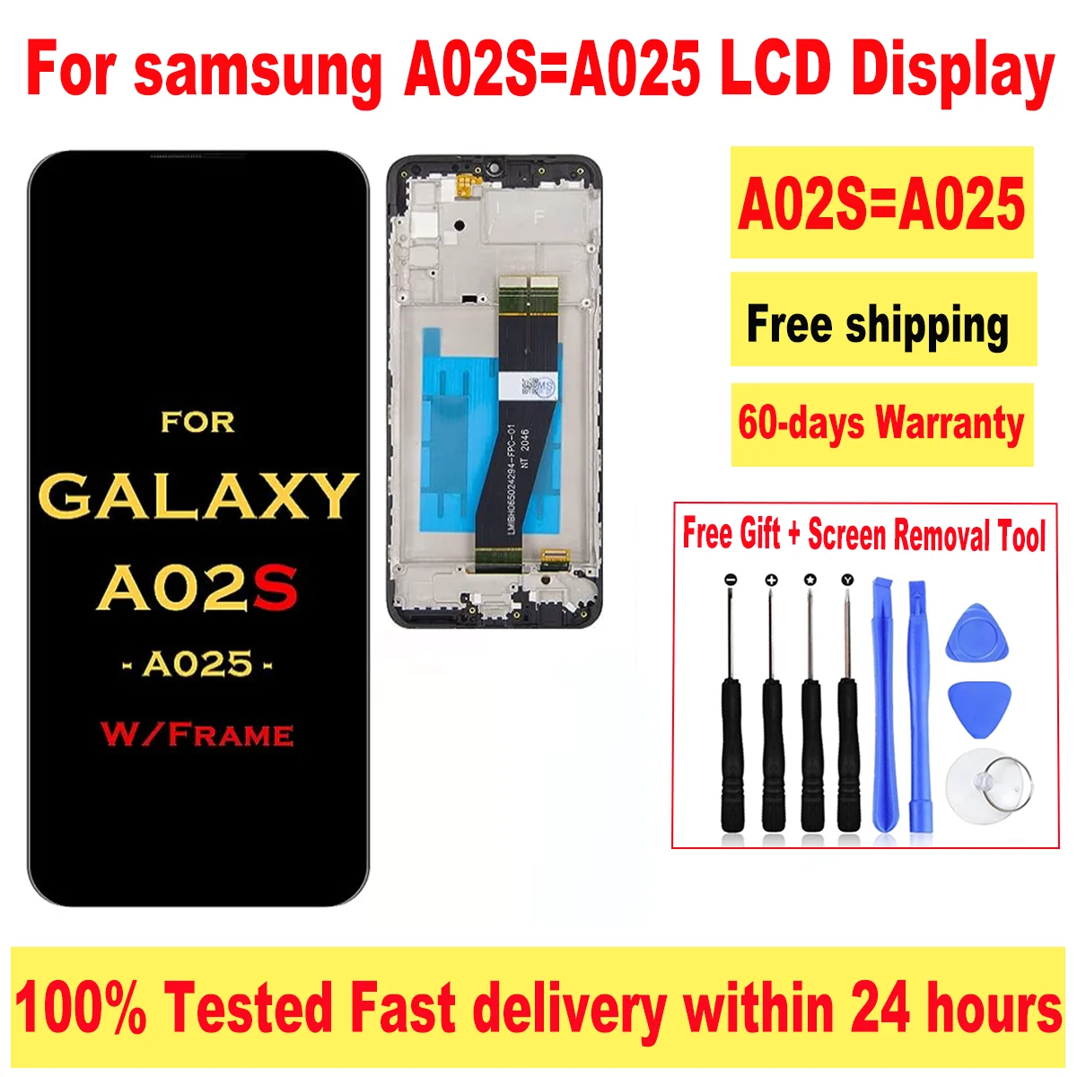

LCD Screens For Samsung Galaxy A02s A025 LCD Touch Screen Digitizer Display Assembly For Samsung Galaxy A02s Screen Replacement
